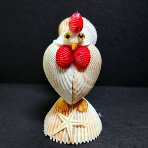 Handmade Seashell rooster.